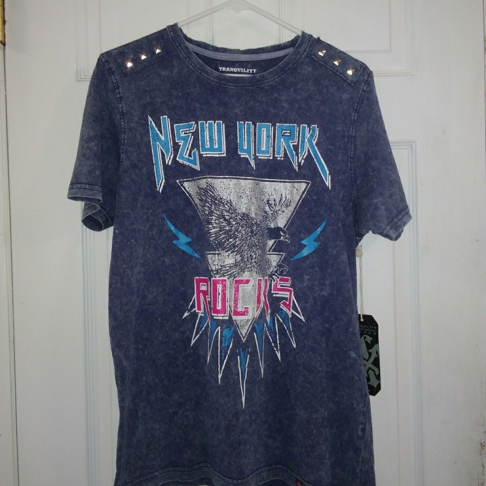 New York Rocks Short Sleeve Shirt (L)